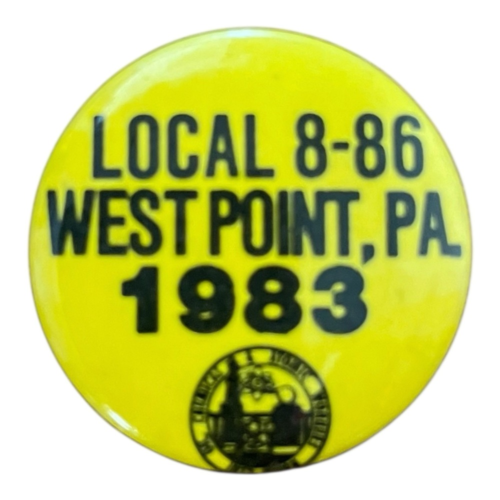 Oil Chemical And Atomic‎ Workers Union Local 8-86 Union West Point Pinback 1983